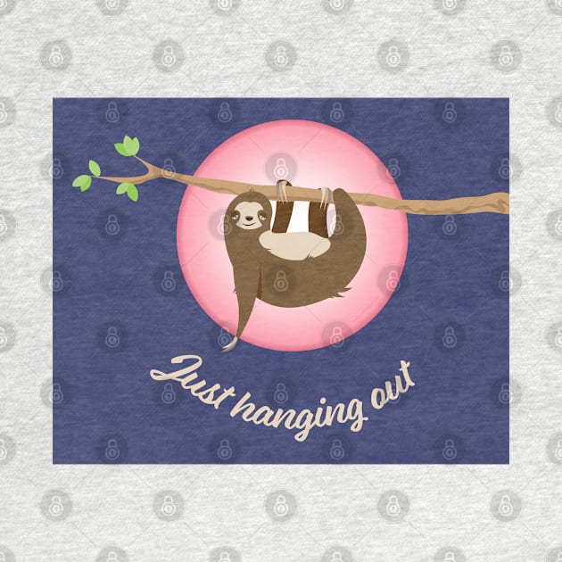 Sloth hanging out by candhdesigns